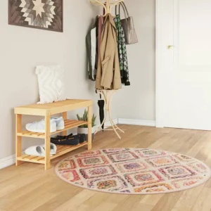 Tapete lavável antiderrapante Ø 120 cm multicor Clicnbuy