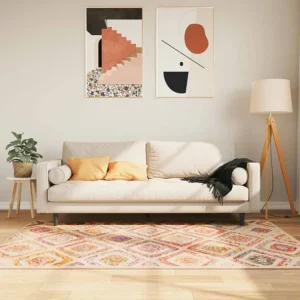 Tapete lavável antiderrapante 120x180 cm multicor Clicnbuy