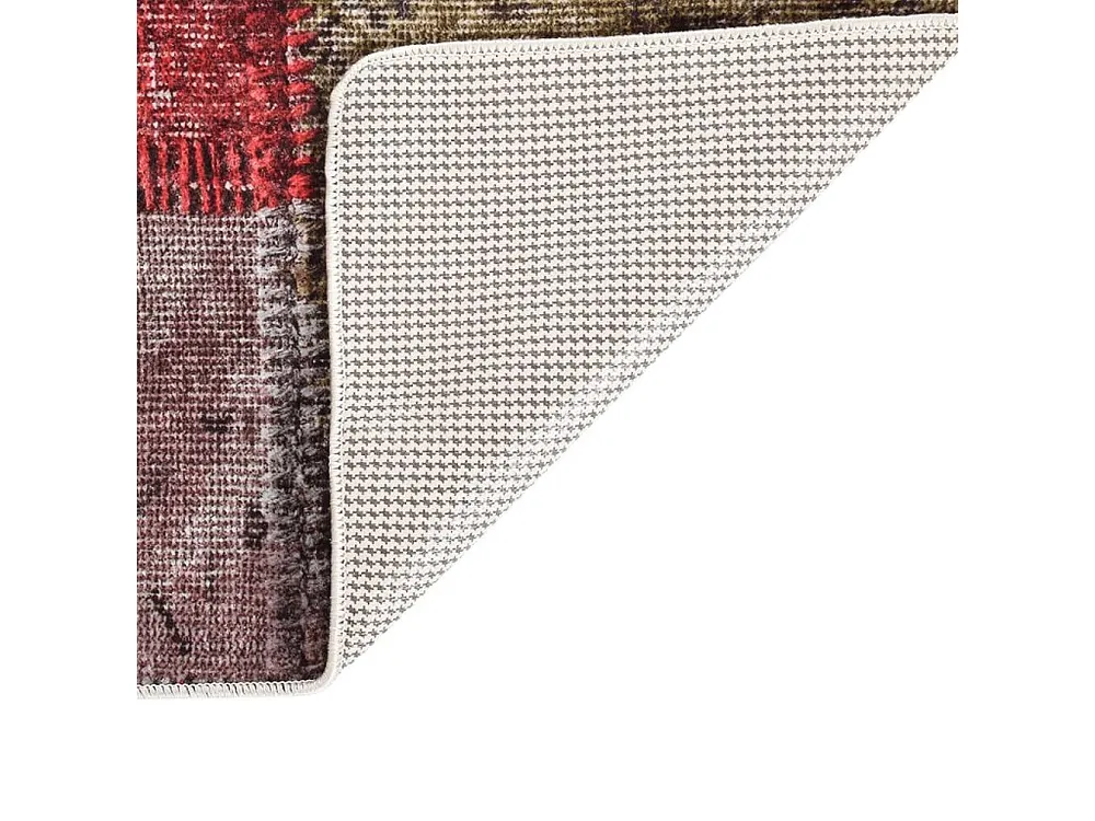 Tapete lavável antiderrapante 150x230 cm retalhos multicor Clicnbuy