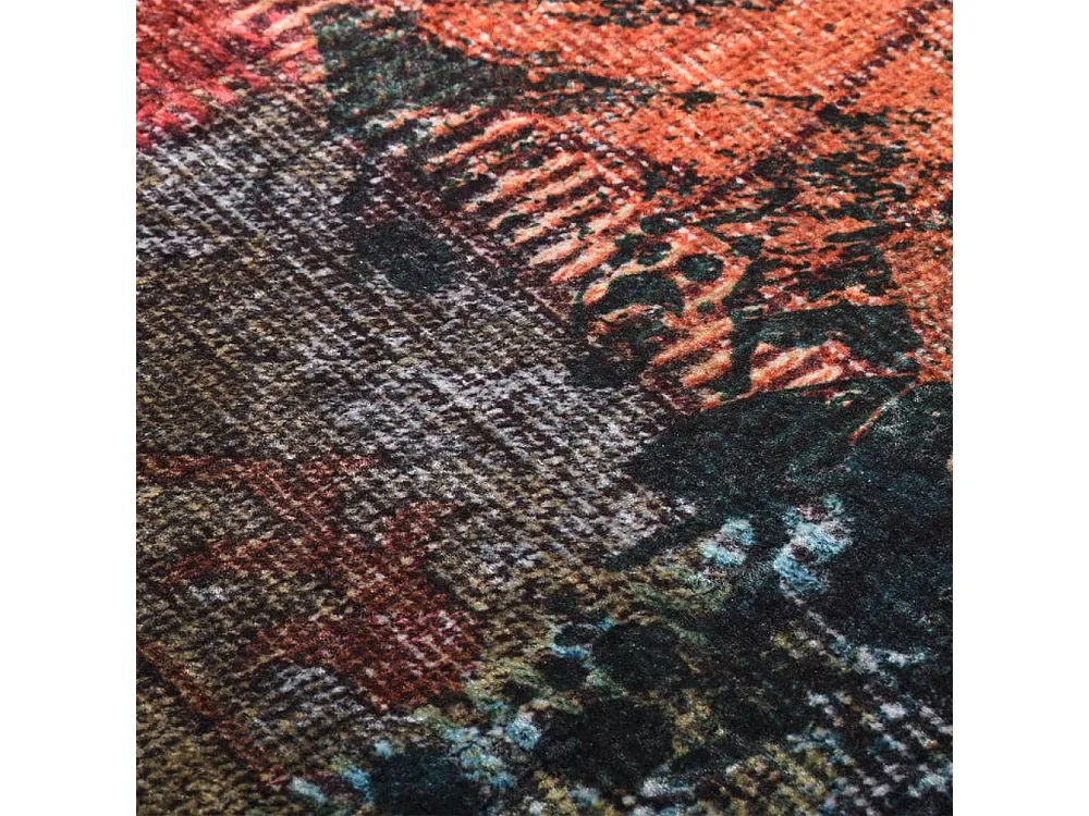 Tapete lavável antiderrapante 150x230 cm retalhos multicor Clicnbuy