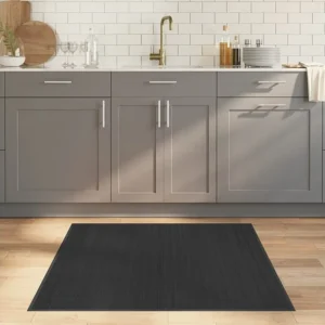 Tapete quadrado 100x100 cm bambu cinzento Clicnbuy