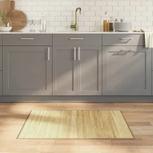 Tapete retangular 70x100 cm bambu cor natural clara Clicnbuy