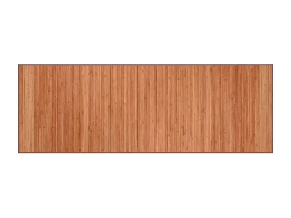 Tapete retangular 70x200 cm bambu castanho Clicnbuy