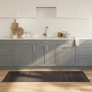 Tapete retangular 70x200 cm bambu castanho-escuro Clicnbuy