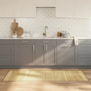 Tapete retangular 70x200 cm bambu cor natural clara Clicnbuy