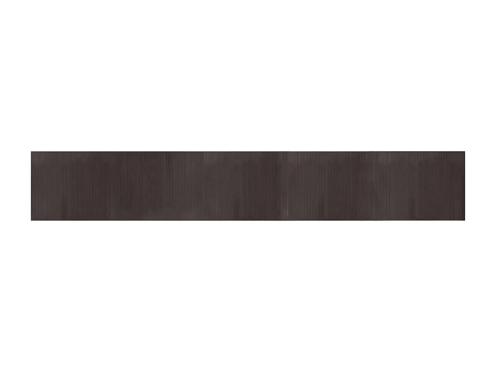 Tapete retangular 80x500 cm bambu castanho-escuro Clicnbuy