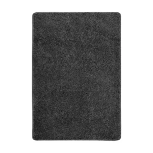 Tapete shaggy 120x170 cm antiderrapante cinzento-escuro Clicnbuy