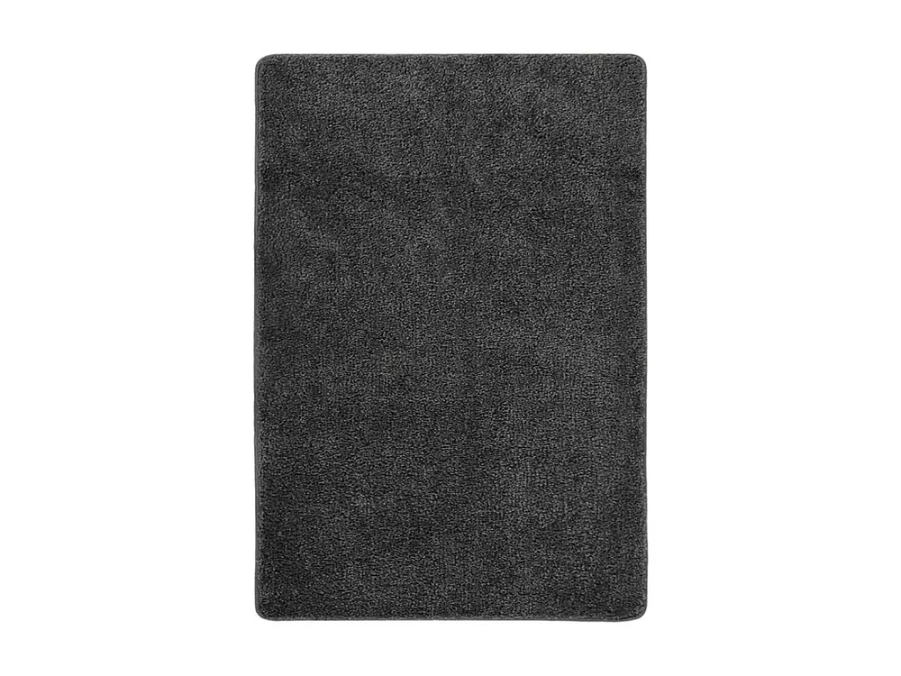 Tapete shaggy 120x170 cm antiderrapante cinzento-escuro Clicnbuy