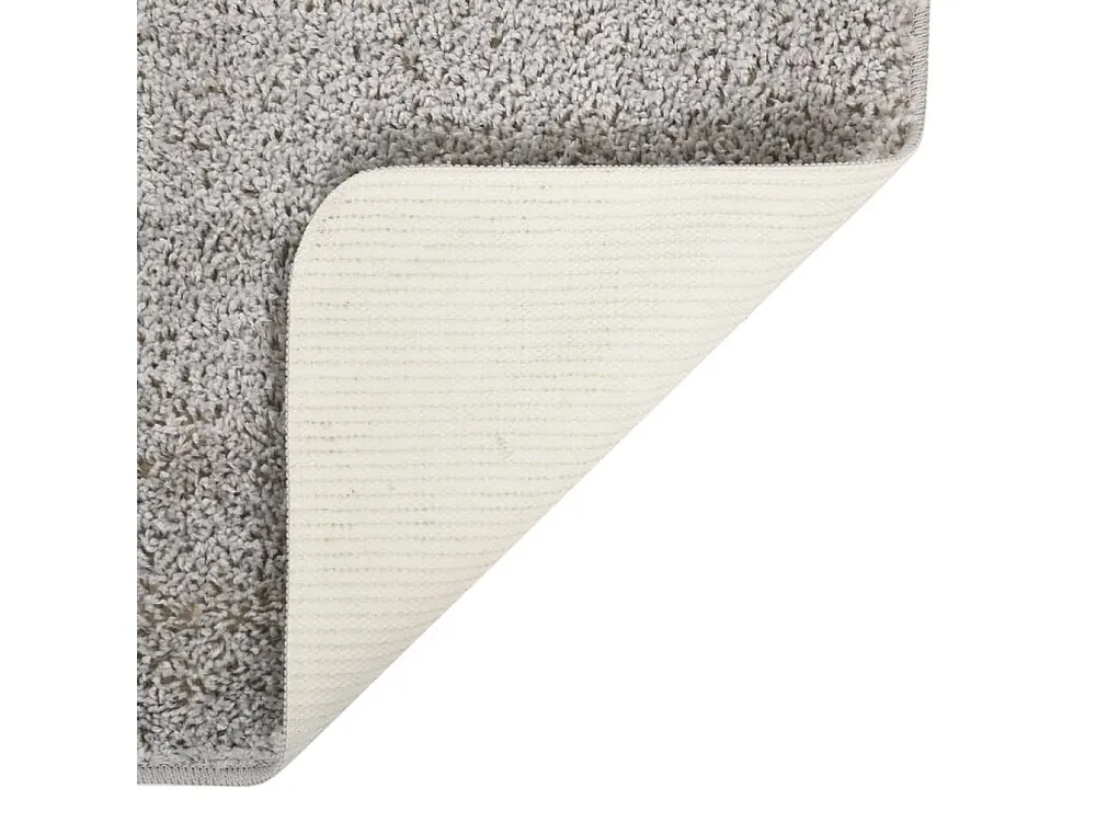 Tapete shaggy 160x230 cm antiderrapante cinzento-claro Clicnbuy