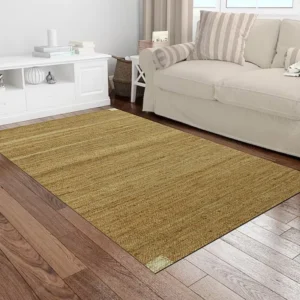 Tapete em juta e algodão tecido à mão 160x230 cm natural - ARAYA OZAIA