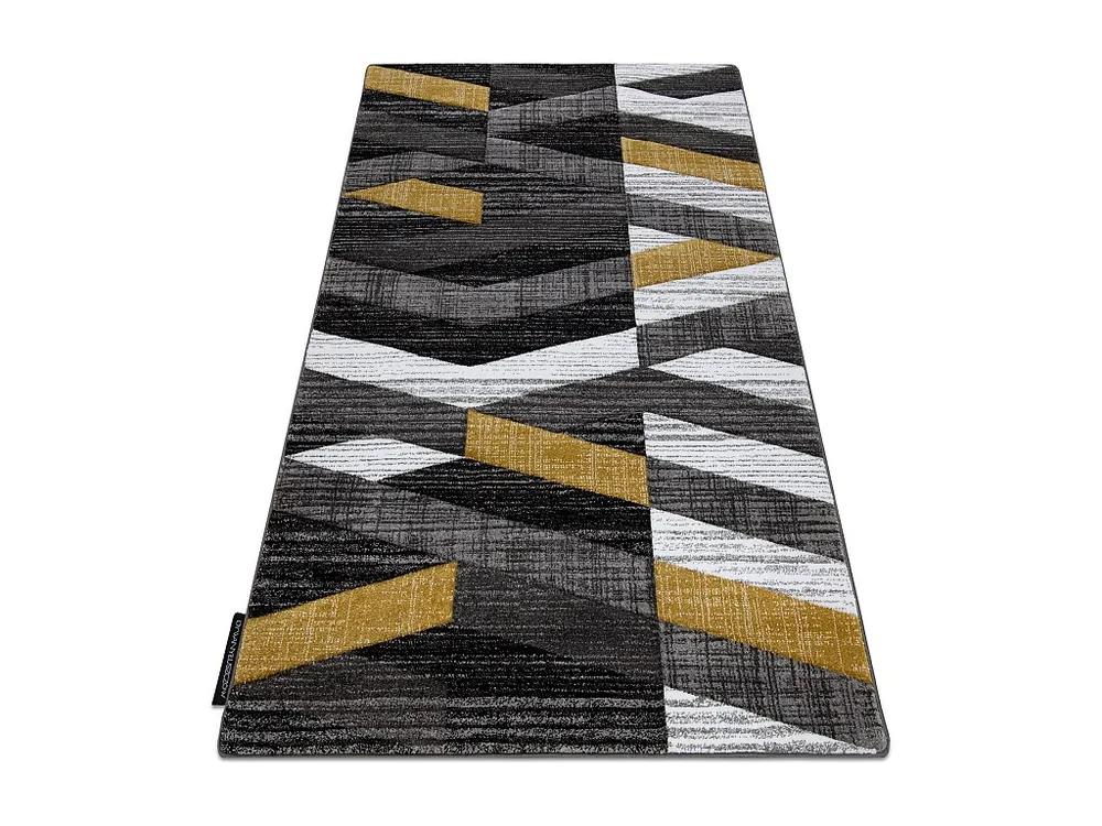 Tapete ALTER Bax listras ouro 120x170 cm RugsX