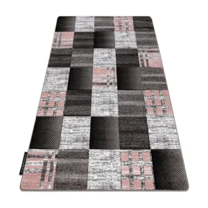 Tapete ALTER Siena quadrados treliç cinzento 160x220 cm RugsX