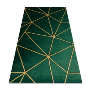 Tapete EMERALD exclusivo 1013 glamour, à moda geométrico garrafa ver 200x290 cm RugsX