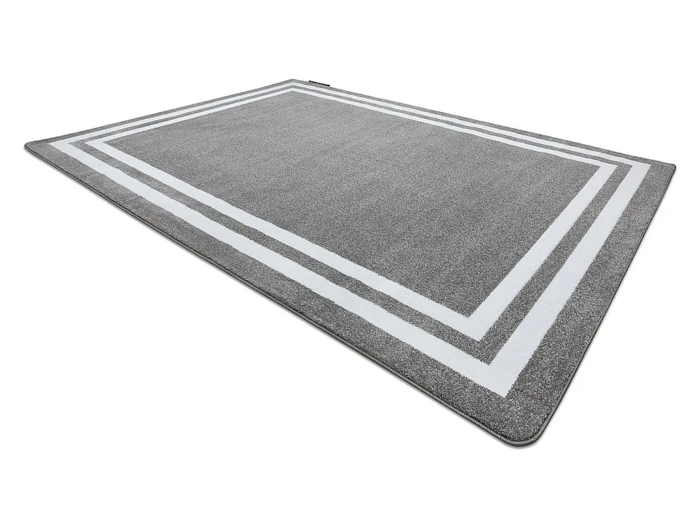 Tapete HAMPTON quadro cinzento 120x170 cm RugsX