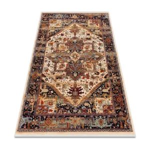 Tapete KESHAN franjas, Ornamento oriental 2886/53555 bege / bordó 160x230 cm RugsX