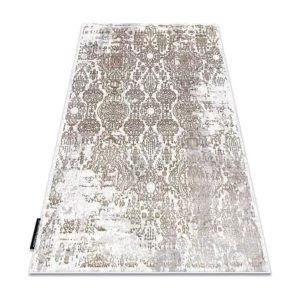 Tapete DE LUXE moderno 2081 Ornamento vintage - Structural ouro / crem 140x190 cm RugsX