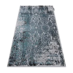 Tapete DE LUXE moderno 2081 Ornamento vintage - Structural azul / cinz 120x170 cm RugsX
