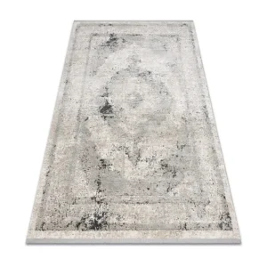 Tapete moderno TULS estrutural, franjas 51321 Vintage, Quadro, Roseta 180x270 cm RugsX