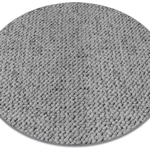 Tapete redondo CASABLANCA cinzento cercle 200 cm RugsX