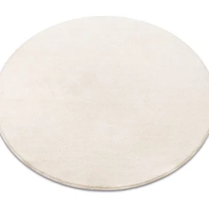 Tapete redondo VELVET MICRO creme avião cor sólida cercle 150 cm RugsX