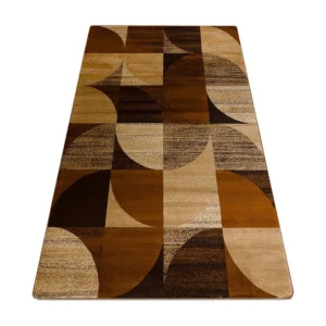 Tapete ROYAL H387 Geométrico - marrom / mostarda bege 250x350 cm RugsX