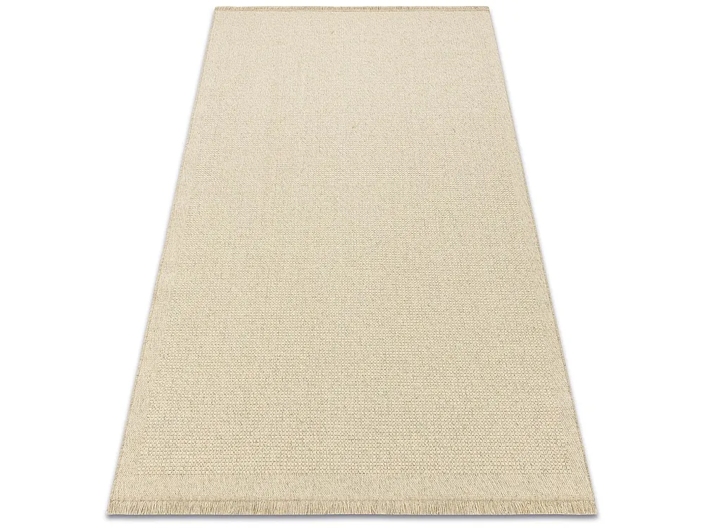 Tapete de lã VILLA 8986/69400 Cor lisa SIZAL, tecido plano bege 240x340 cm RugsX