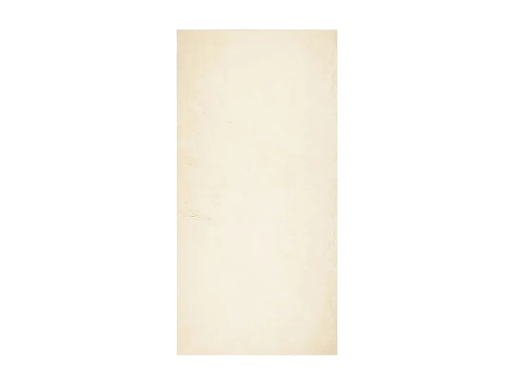Tapete de pelo curto macio e lavável 100x200 cm cor creme Clicnbuy