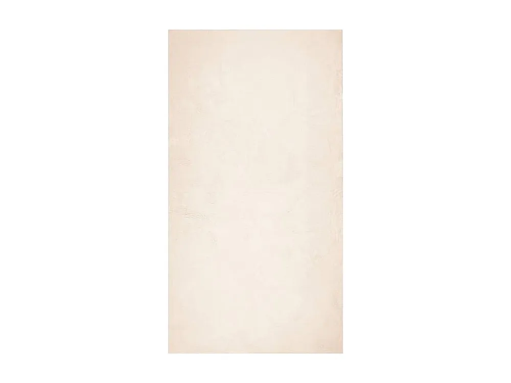 Tapete de pelo curto macio e lavável 60x110 cm bege Clicnbuy