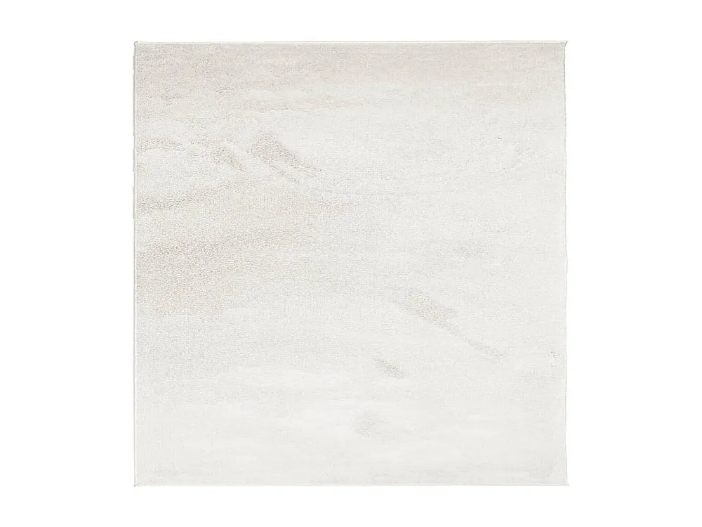 Tapete de pelo curto OVIEDO 120x120 cm bege Clicnbuy