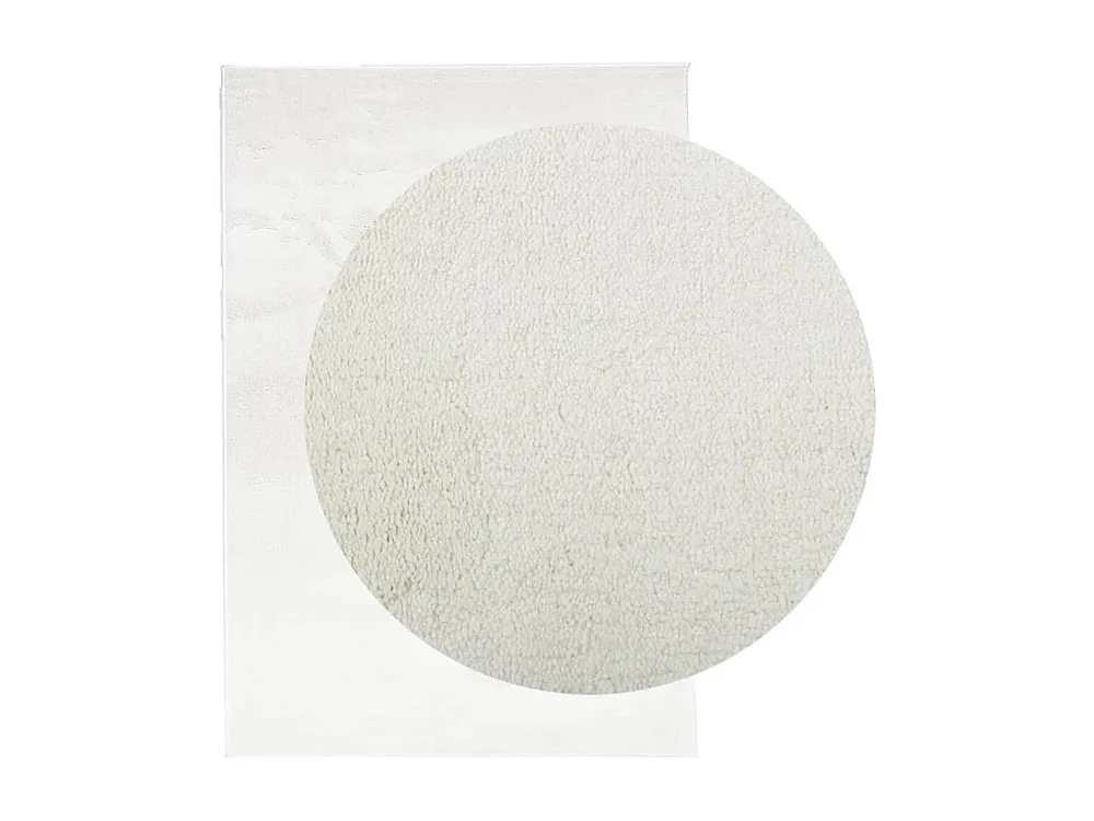 Tapete de pelo curto OVIEDO 140x200 cm creme Clicnbuy