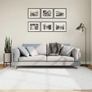 Tapete de pelo curto OVIEDO 200x200 cm cinzento Clicnbuy