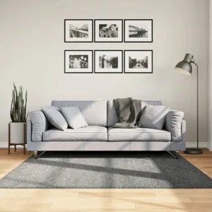 Tapete shaggy de pelo alto 160x160 cm verde Clicnbuy