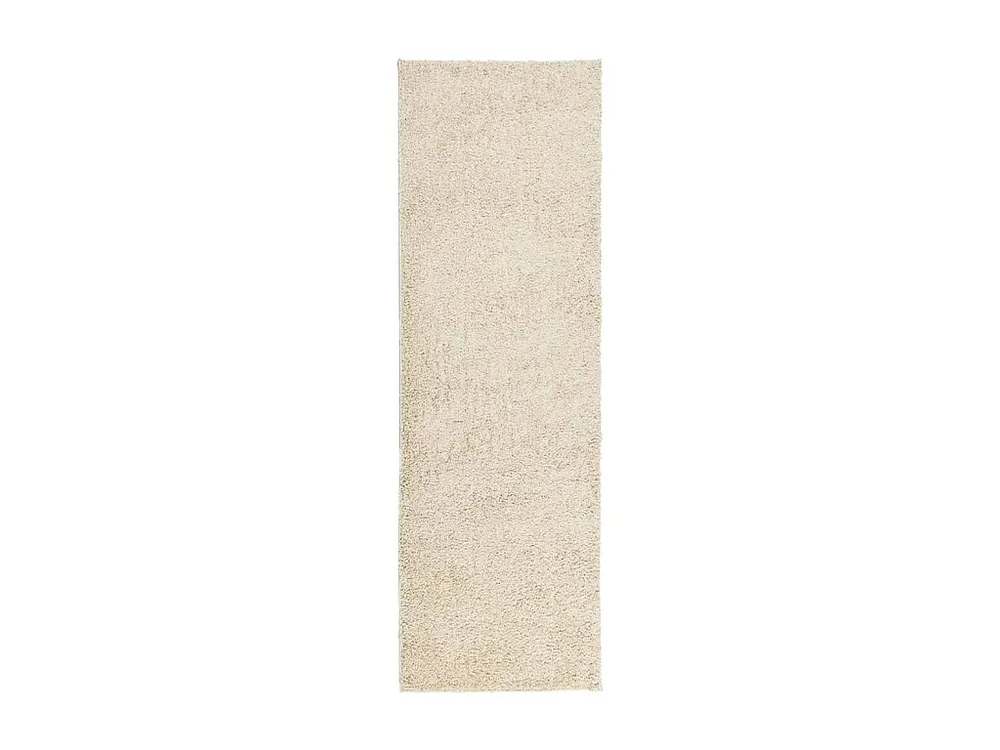 Tapete shaggy de pelo alto 80x250 cm dourado Clicnbuy