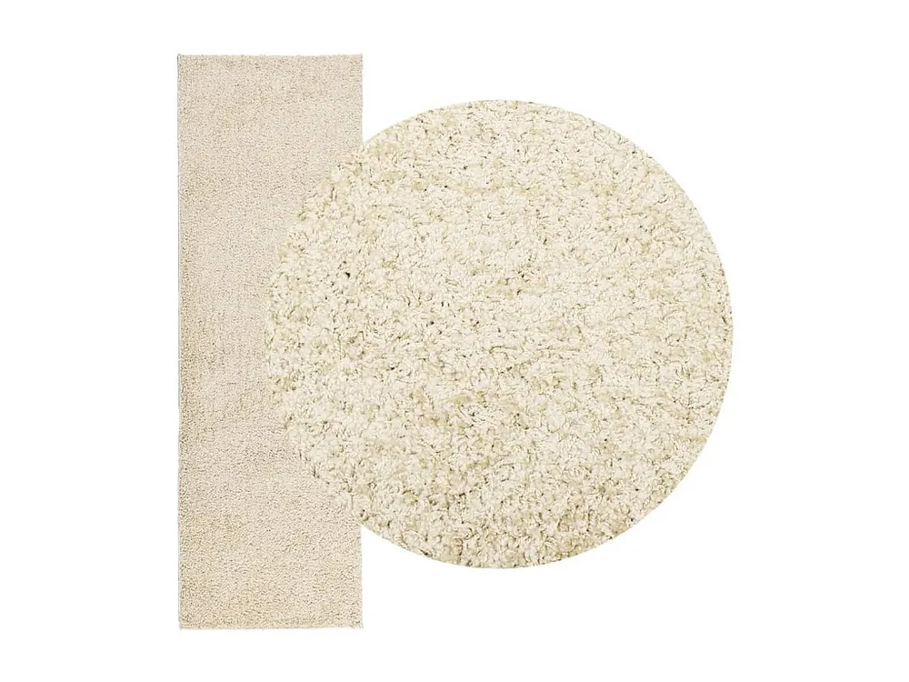 Tapete shaggy de pelo alto 80x250 cm dourado Clicnbuy