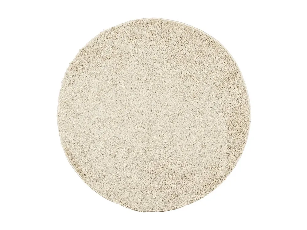 Tapete shaggy de pelo alto PAMPLONA Ø 280 cm dourado Clicnbuy