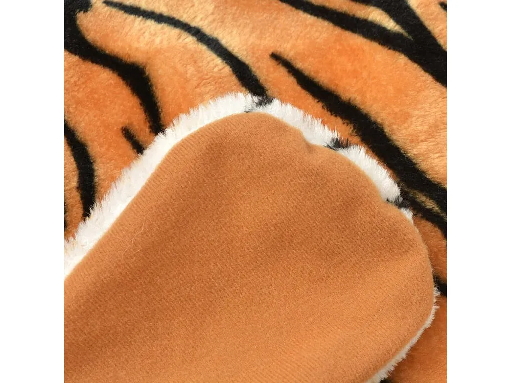 Tapete tigre de pelúcia 144 cm castanho Clicnbuy