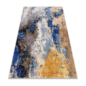 MIRO 51774.802 Tapete Abstração antiderrapante - azul / bege 120x170 cm RugsX
