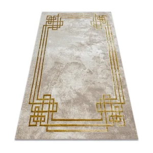Tapete BLISS Z203AZ137 creme / dourado - Armação, grego, moderno, es 120x170 cm RugsX