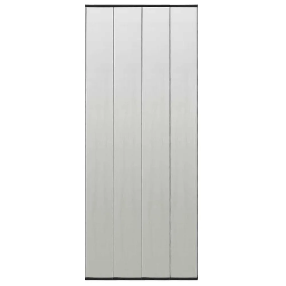 Cortina para porta anti-insetos 100x220 cm poliéster preto vidaXL