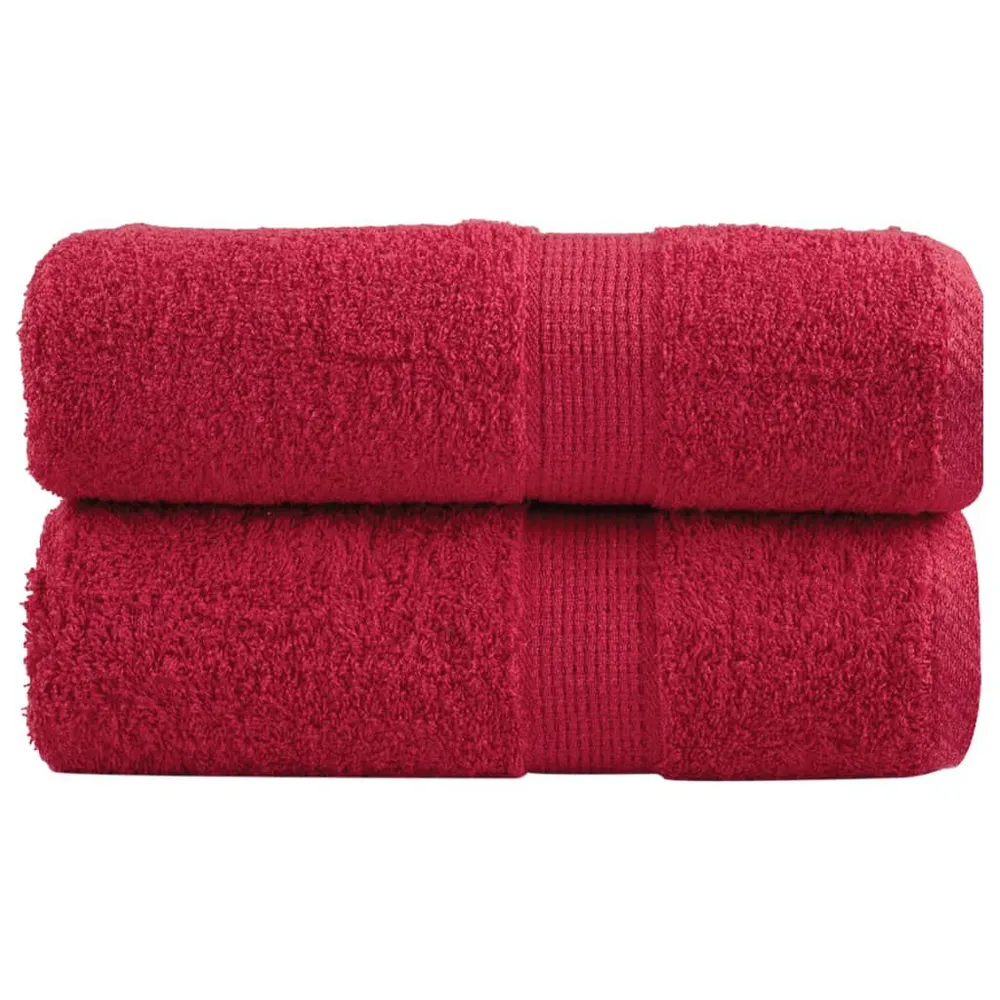 Toalha de Rosto Toalhas de mãos diferenciado SOLUND 2 pcs 30x30cm 600 g/m2 vermelho