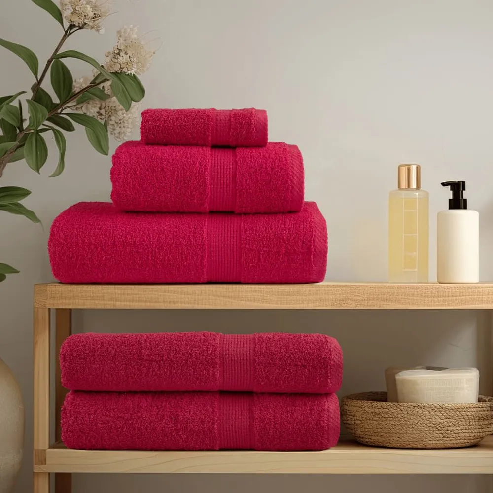 Toalha de Rosto Toalhas de mãos diferenciado SOLUND 2 pcs 30x30cm 600 g/m2 vermelho