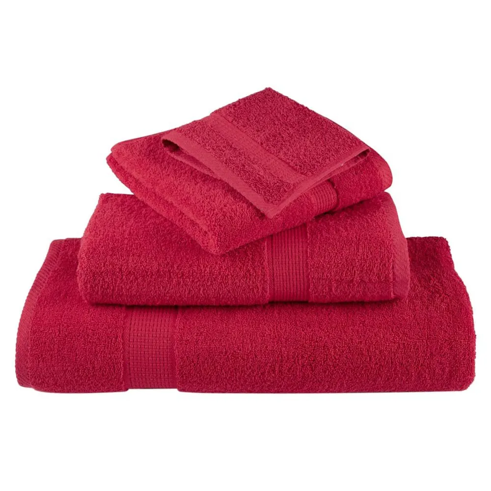 Toalha de Rosto Toalhas de mãos diferenciado SOLUND 2 pcs 30x30cm 600 g/m2 vermelho