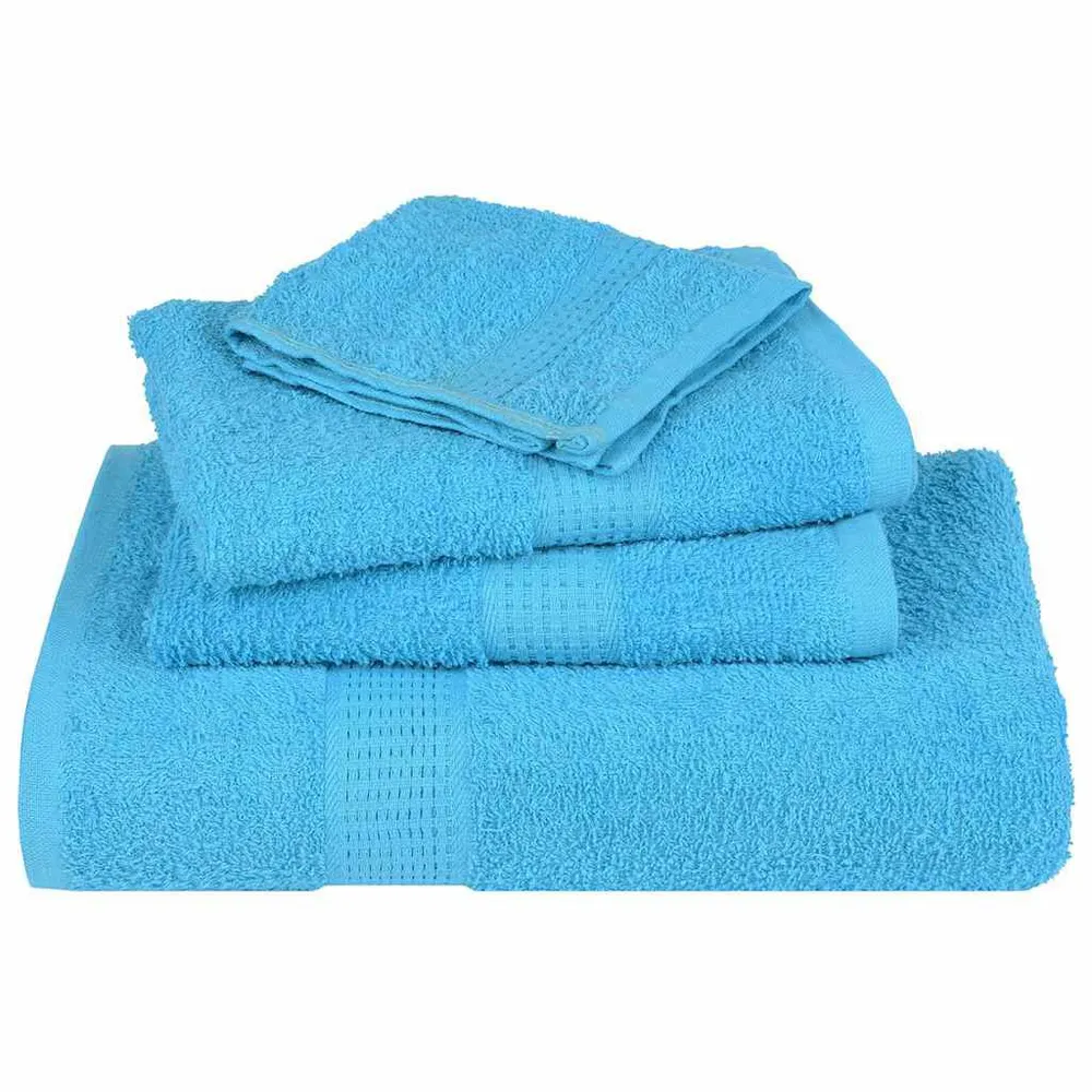 Toalhas de mãos 10 pcs 30x30 cm 360 g/m2 100% algodão turquesa (Conjunto de 6 Peças)