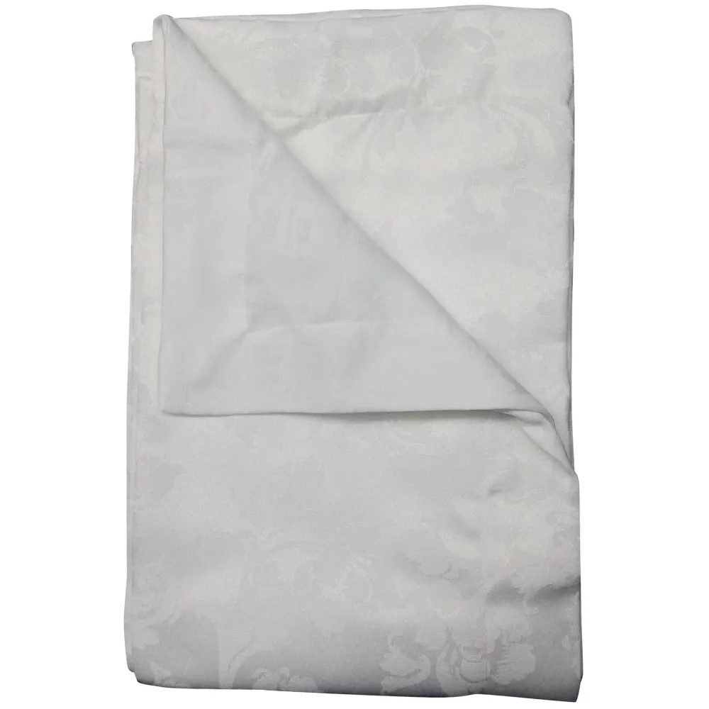 Manta de Mesa Toalha Mesa Jacquard Branco 200cm