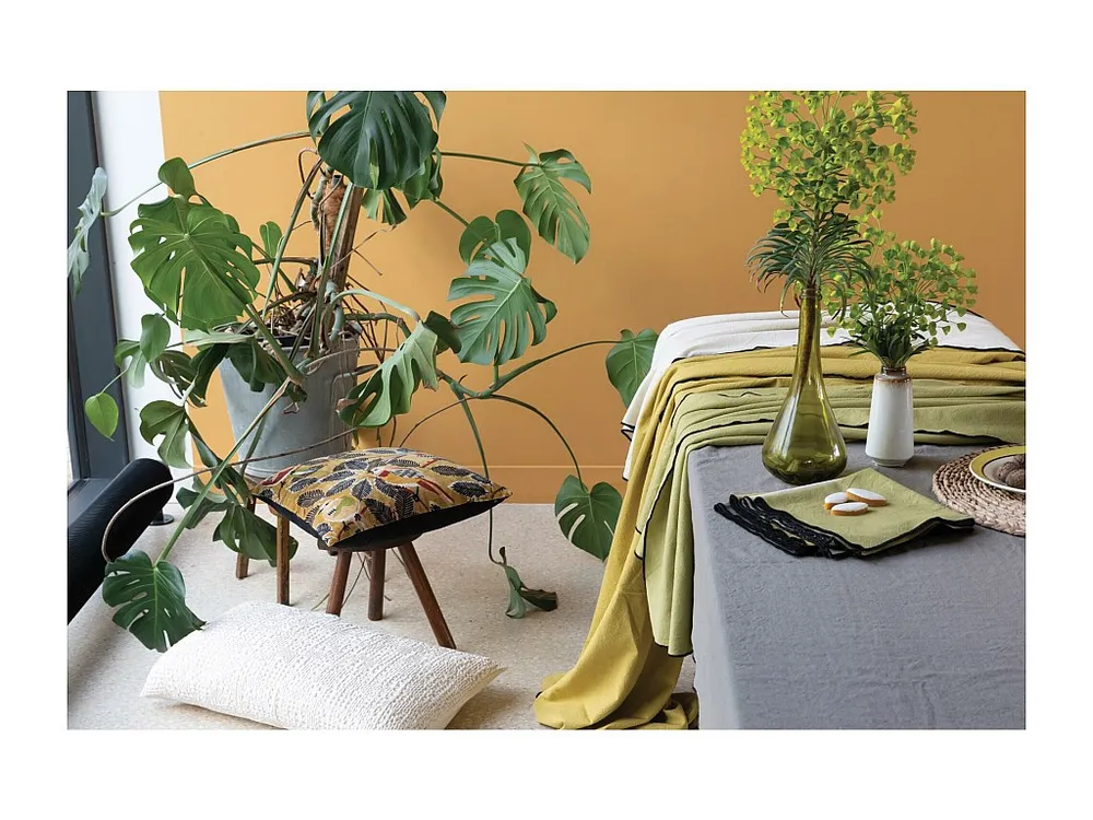 Toalha de mesa reciclada Grace Badiane 140 x 250 cm com Absorção Rápida