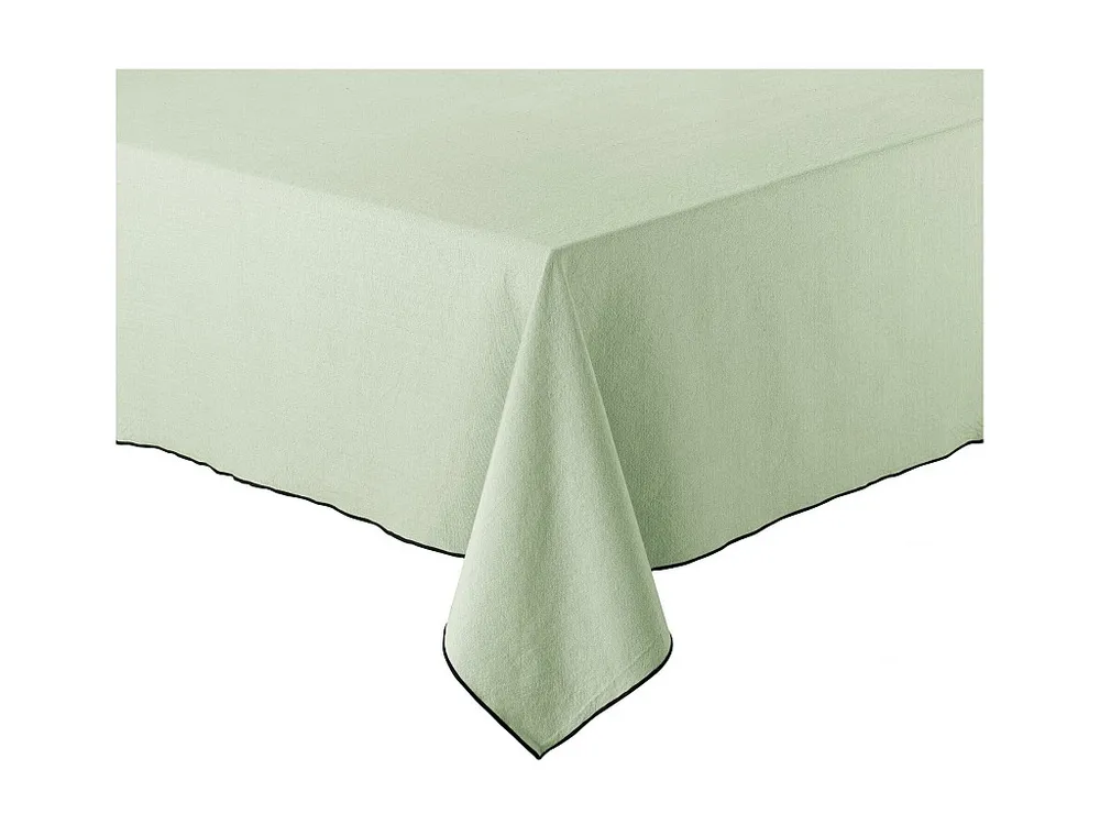 Toalha de mesa reciclada Grace Celadon 140 x 140 cm da Coleção Rústica