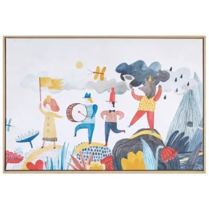Tela BIBBIENA Retangular 63 x 99 cm Infantil Colorido