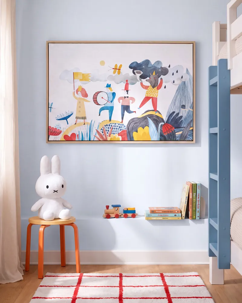 Tela BIBBIENA Retangular 63 x 99 cm Infantil Colorido