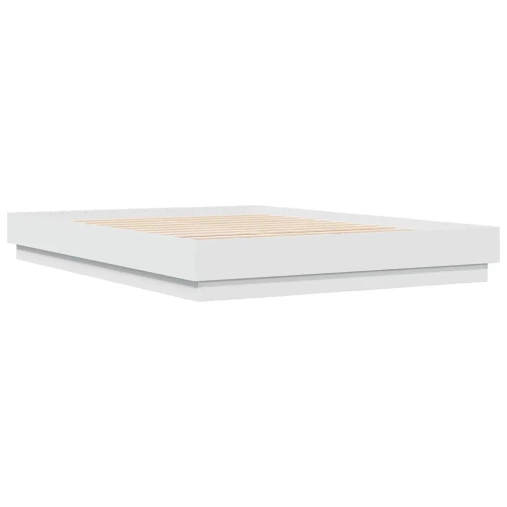 Almofada de Corpo Estrutura de cama 120x200 cm derivados de madeira branco