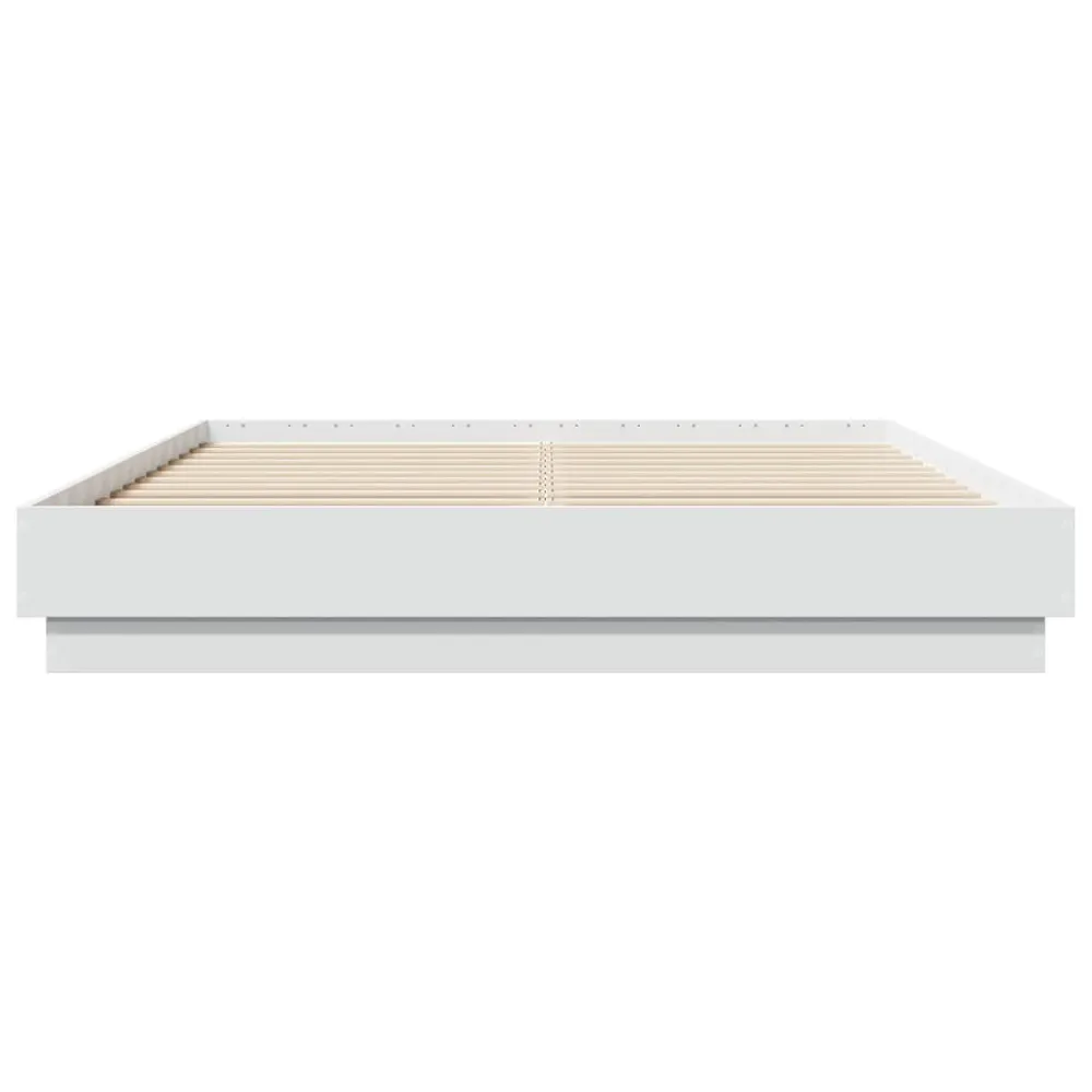 Almofada de Corpo Estrutura de cama 120x200 cm derivados de madeira branco